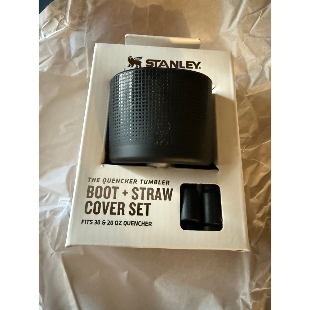 Stanley Quencher Boot and Straw Cover Set‎ | 30 & 20 Oz | Black NIB